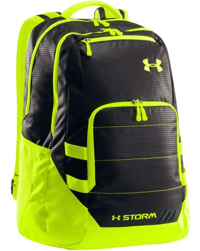 Neon green clearance under armour backpack